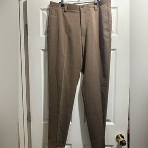 Tan Chinos with Relaxed Fit and Full Length